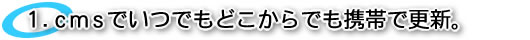 cmsでいつでもどこからでもモバイルで更新